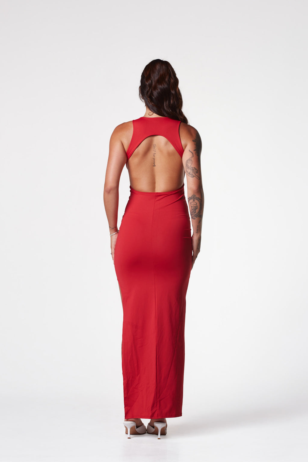 Vestido Longo Vermelho com Fenda