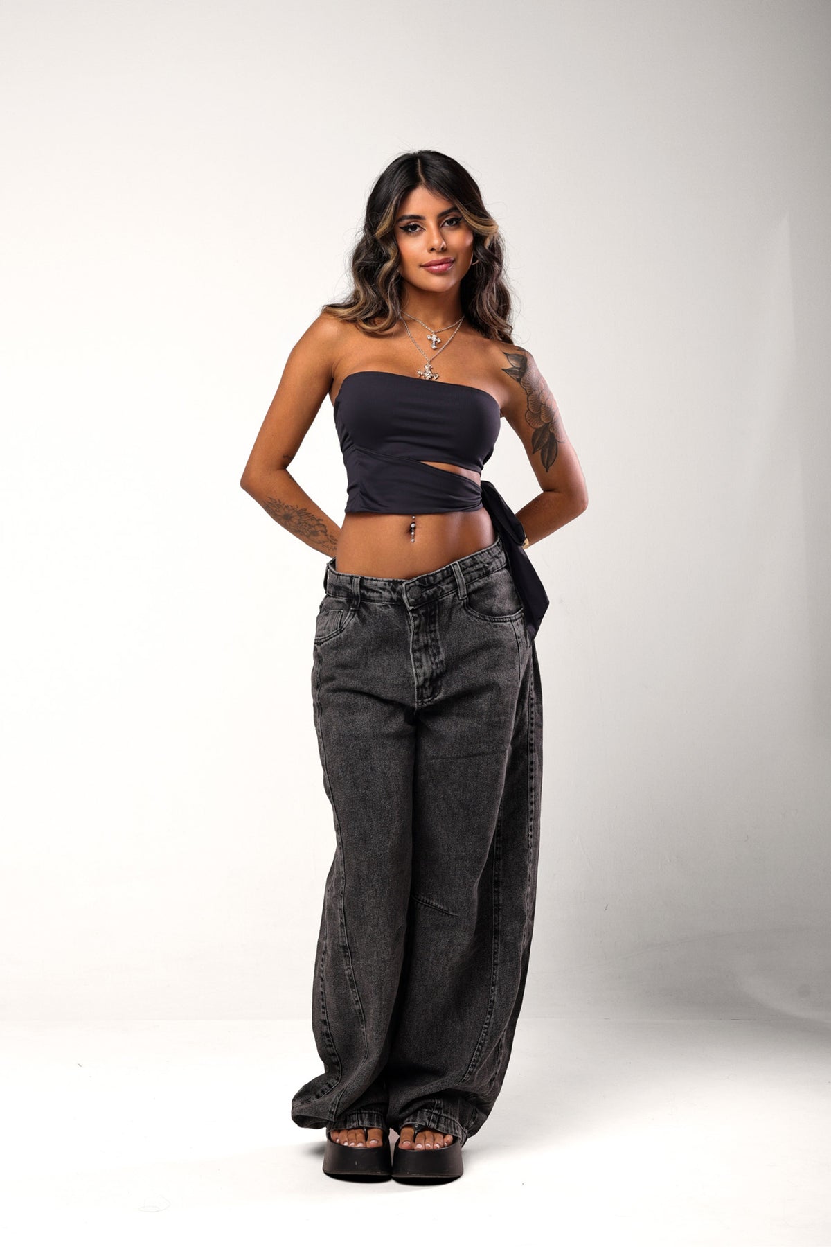 Calça Jeans Preta