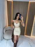 Conjunto Saia e Blusa Courino